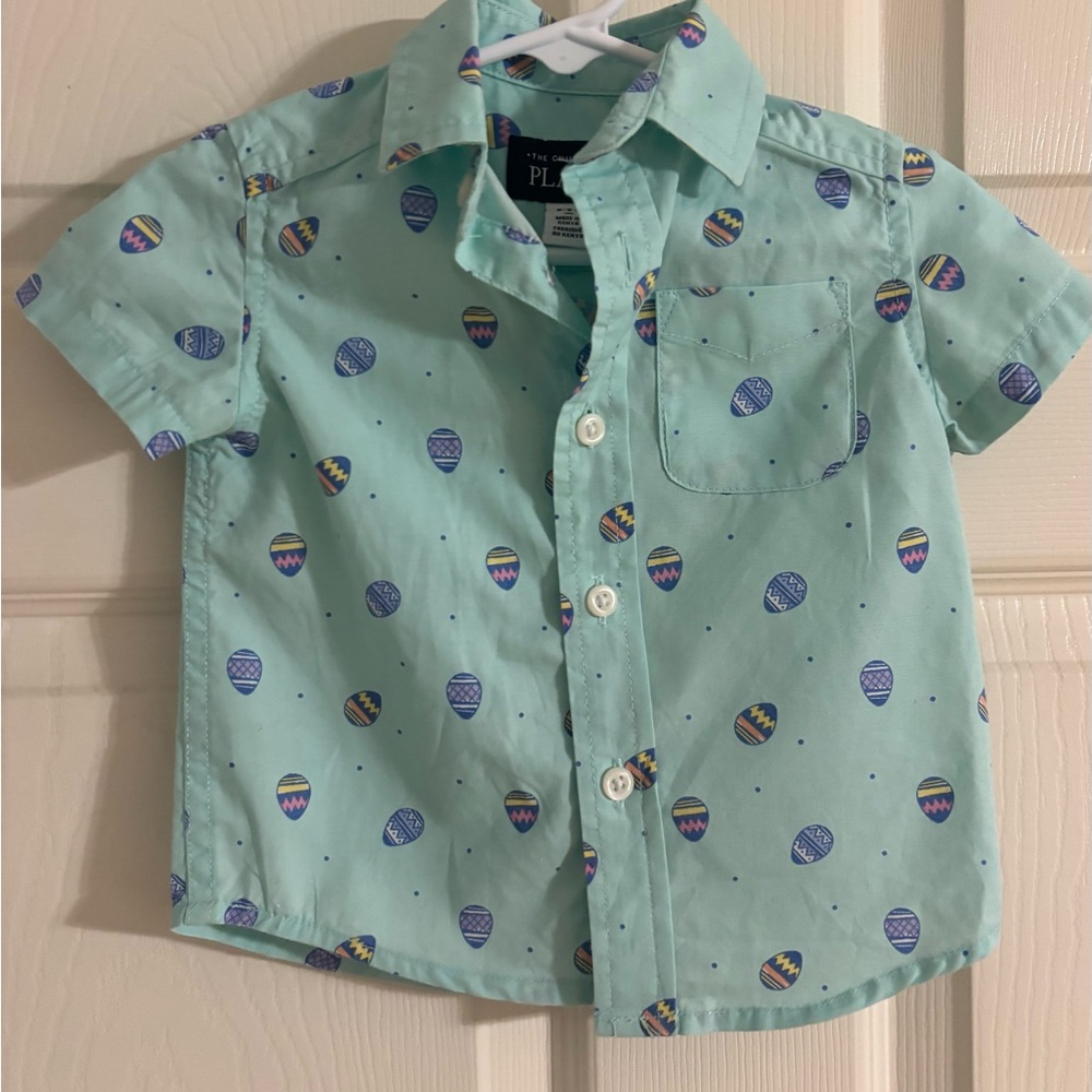 The Children’s Place Easter Egg Button Down